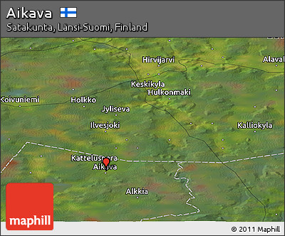 Satellite Panoramic Map of Aikava