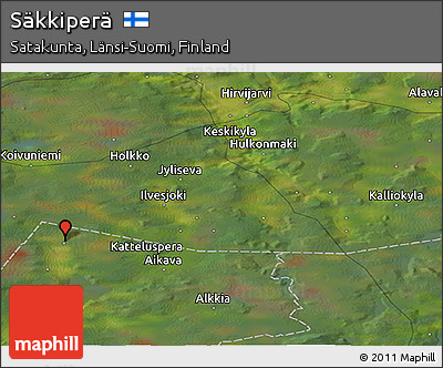 Satellite Panoramic Map of Säkkiperä