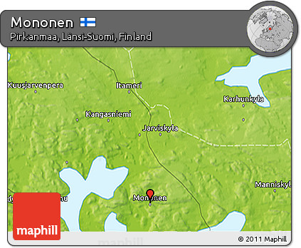 Physical 3D Map of Mononen