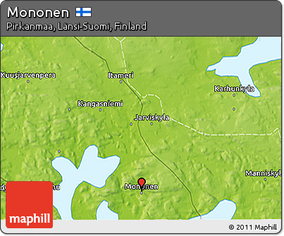 Physical 3D Map of Mononen