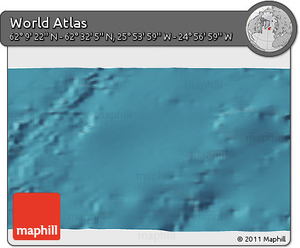 Satellite 3D Map of the Area around 62° 20' 44" N, 25° 25' 29" W