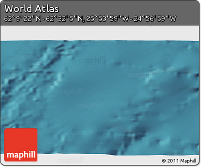 Satellite 3D Map of the Area around 62° 20' 44" N, 25° 25' 29" W