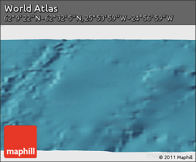 Satellite 3D Map of the Area around 62° 20' 44" N, 25° 25' 29" W