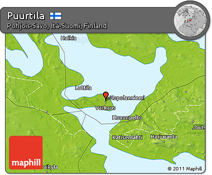 Physical 3D Map of Puurtila
