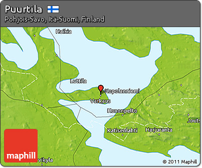 Physical 3D Map of Puurtila
