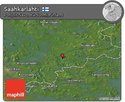 Satellite 3D Map of Saahkarlahti