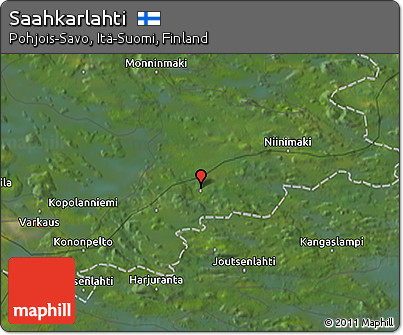 Satellite 3D Map of Saahkarlahti