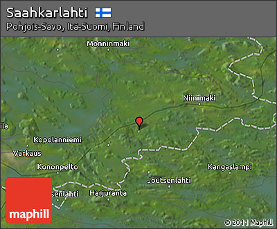 Satellite 3D Map of Saahkarlahti