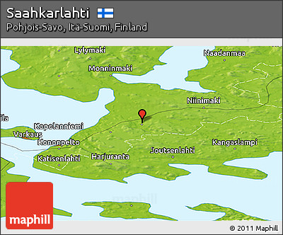 Physical Panoramic Map of Saahkarlahti