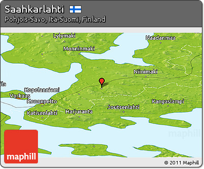 Physical Panoramic Map of Saahkarlahti
