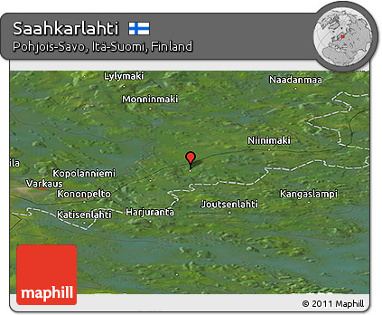 Satellite Panoramic Map of Saahkarlahti