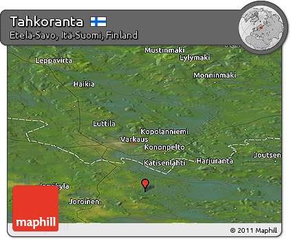 Satellite Panoramic Map of Tahkoranta
