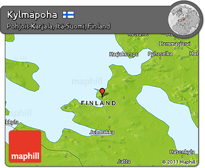 Physical 3D Map of Kylmäpoha