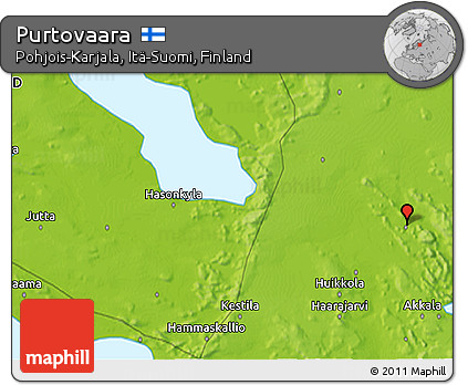 Physical 3D Map of Purtovaara