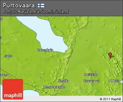 Physical 3D Map of Purtovaara
