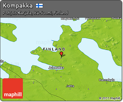 Physical 3D Map of Kompakka