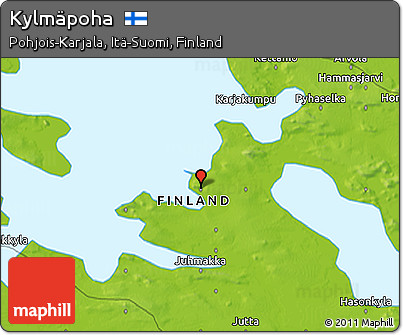 Physical 3D Map of Kylmäpoha