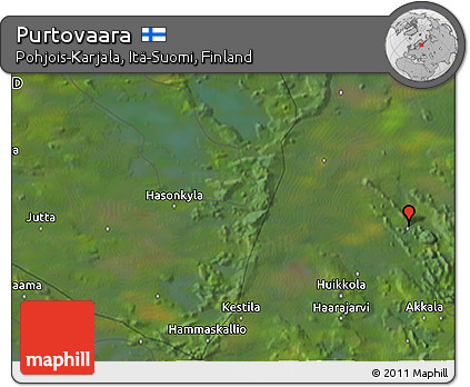Satellite 3D Map of Purtovaara