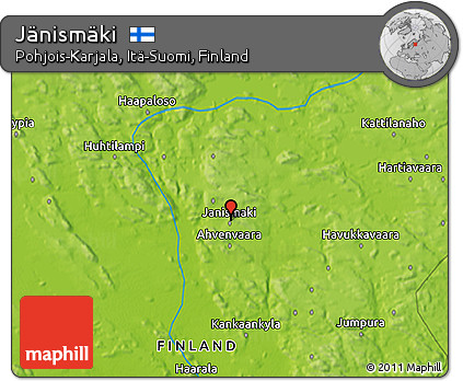 Physical 3D Map of Jänismäki