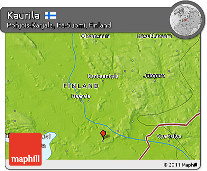 Physical 3D Map of Kaurila