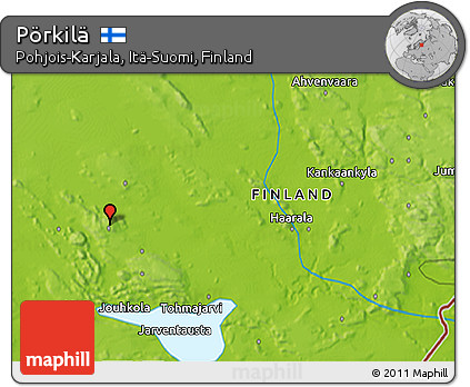 Physical 3D Map of Pörkilä