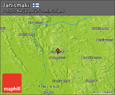 Physical 3D Map of Jänismäki