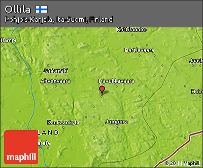 Physical 3D Map of Ollila