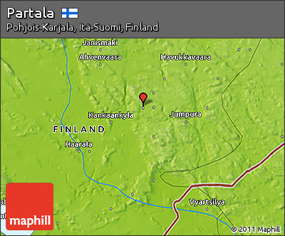 Physical 3D Map of Partala