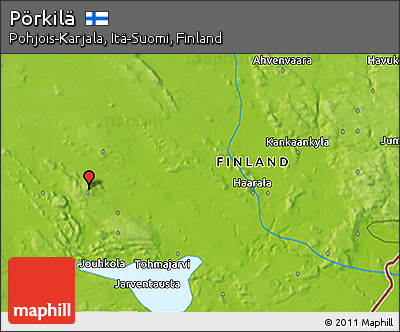 Physical 3D Map of Pörkilä