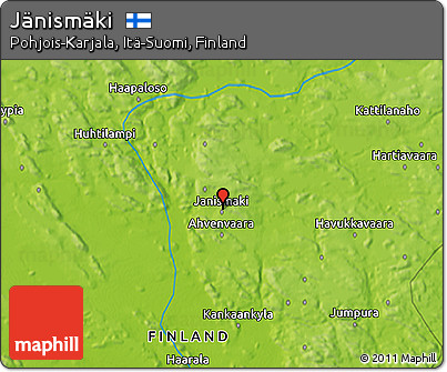 Physical 3D Map of Jänismäki