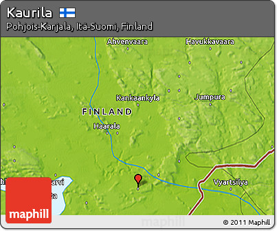 Physical 3D Map of Kaurila