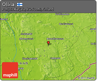 Physical 3D Map of Ollila