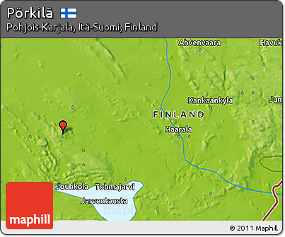 Physical 3D Map of Pörkilä