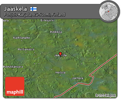 Satellite 3D Map of Jääskelä