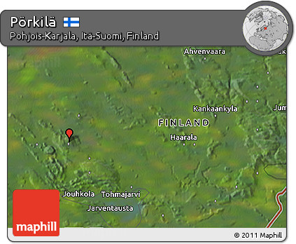 Satellite 3D Map of Pörkilä