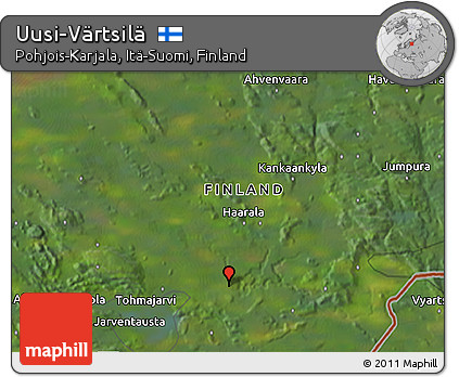 Satellite 3D Map of Uusi-Värtsilä