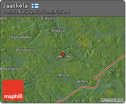 Satellite 3D Map of Jääskelä