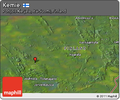 Satellite 3D Map of Kemie