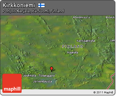 Satellite 3D Map of Kirkkoniemi