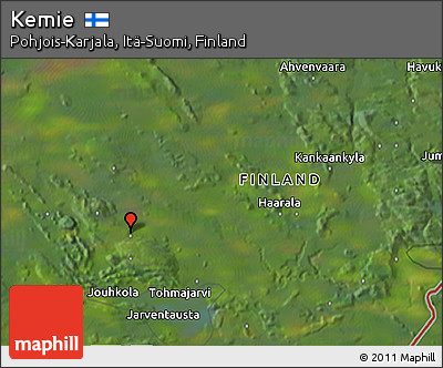Satellite 3D Map of Kemie