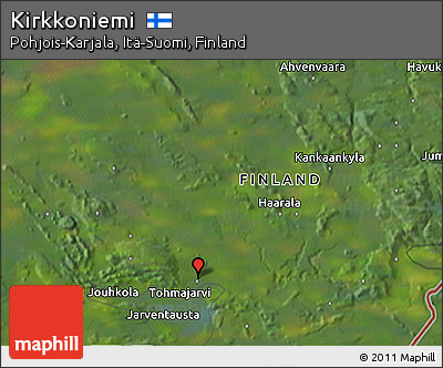 Satellite 3D Map of Kirkkoniemi