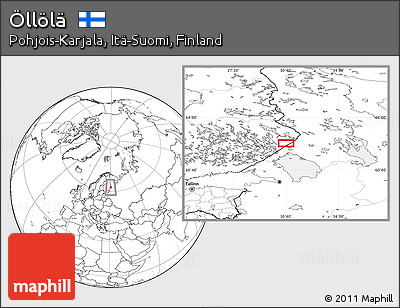 Blank Location Map of Öllölä