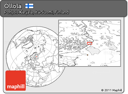Blank Location Map of Öllölä