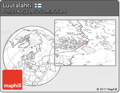 Blank Location Map of Luutalahti