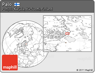 Blank Location Map of Palo