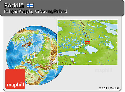 Physical Location Map of Pörkilä