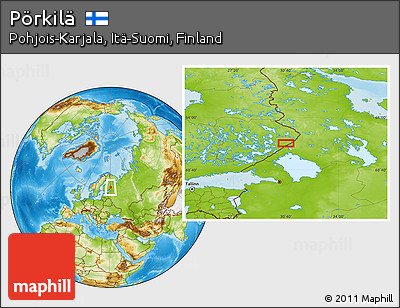 Physical Location Map of Pörkilä