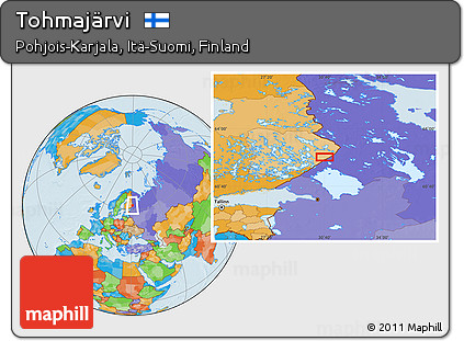 Political Location Map of Tohmajärvi
