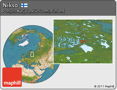 Satellite Location Map of Nikso