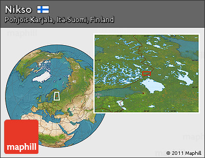 Satellite Location Map of Nikso